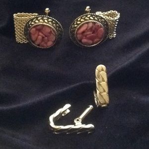 2 Pair Gold-Tone Cufflinks - Bundle & Save!